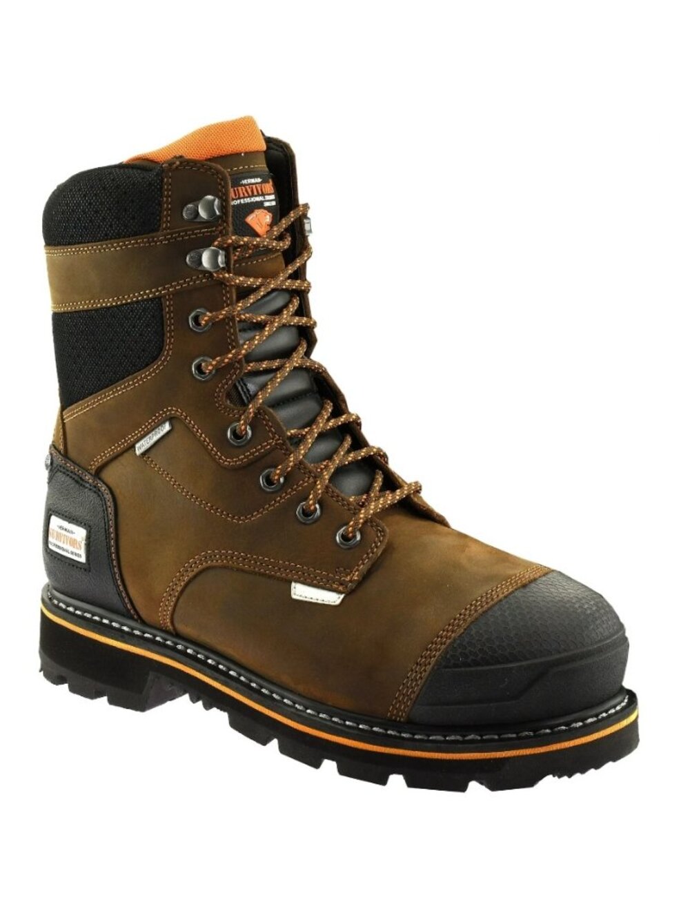 NWT Herman Survivors Professional Men Dozier Waterproof 8" Steel Toe Work Boots
